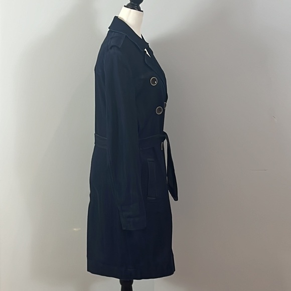 Luisa Cerano Denim Trench Coat Jacket - Picture 6 of 16